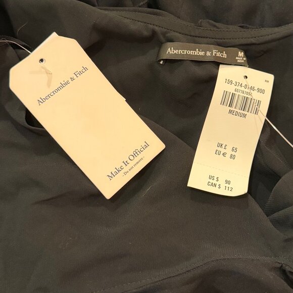 NWT Abercrombie + Fitch All-Over Ruffle Mini Dress Size Medium - Picture 7 of 7